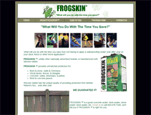 Tablet Screenshot of frogskin.net